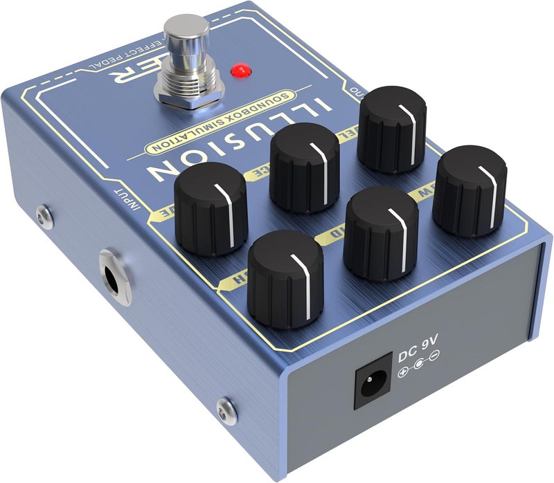 Kmise ILLUSION Guitar Pedal, Electric Guitar Effects Overdrive Pedals Mini Single Type DC 9V True Bypass - Image 4